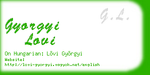 gyorgyi lovi business card